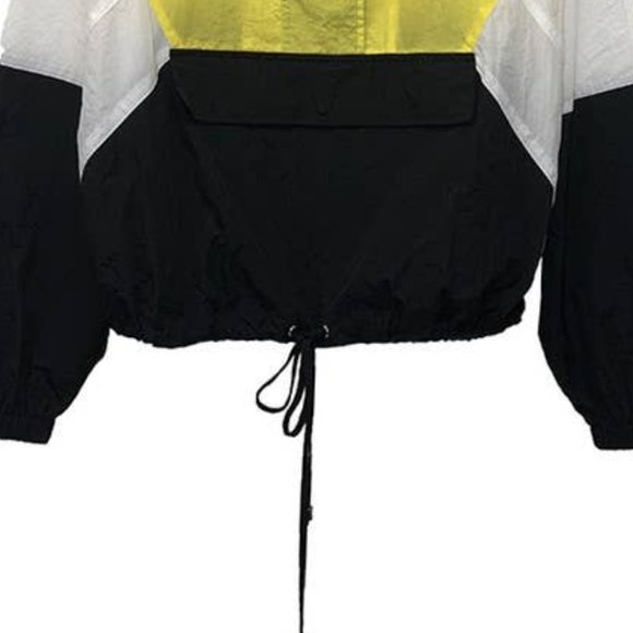 ***New Never Worn***Color Block Windbreaker Jacket--Yellow - Picture 2 of 4